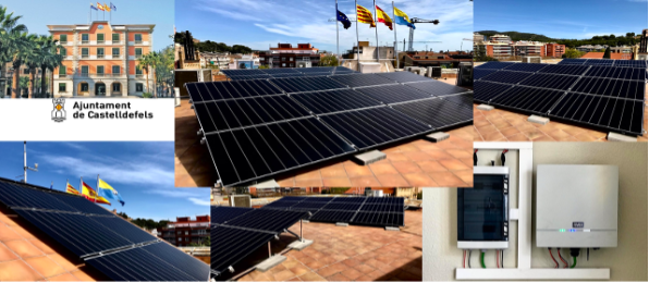 Instalación de placas fotovoltaicas residenciales en tejado de Castelldefels, optimizando el autoconsumo y el ahorro energético